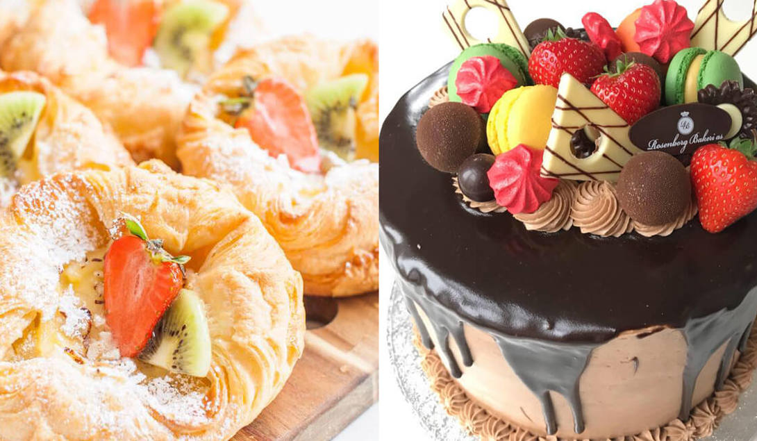 Kaker fra Rosenborg bakeri 